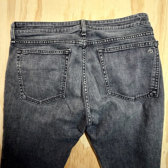 rag & bone Dre Slim Boyfriend Jeans 28 Abbots Wash Low Rise Tapered Denim - Picture 4 of 12